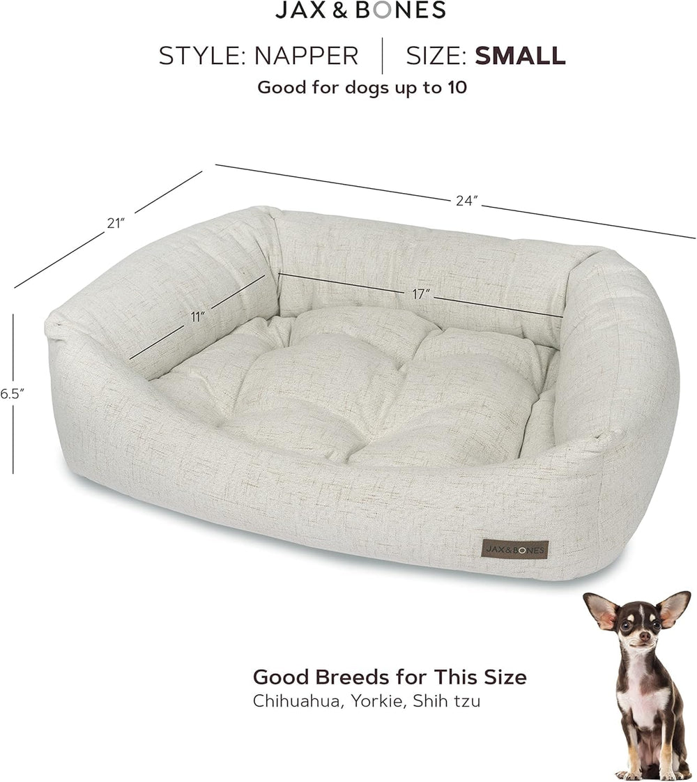 Jax & Bones Napper Luna Grey diseño cómodo para perros seniors.