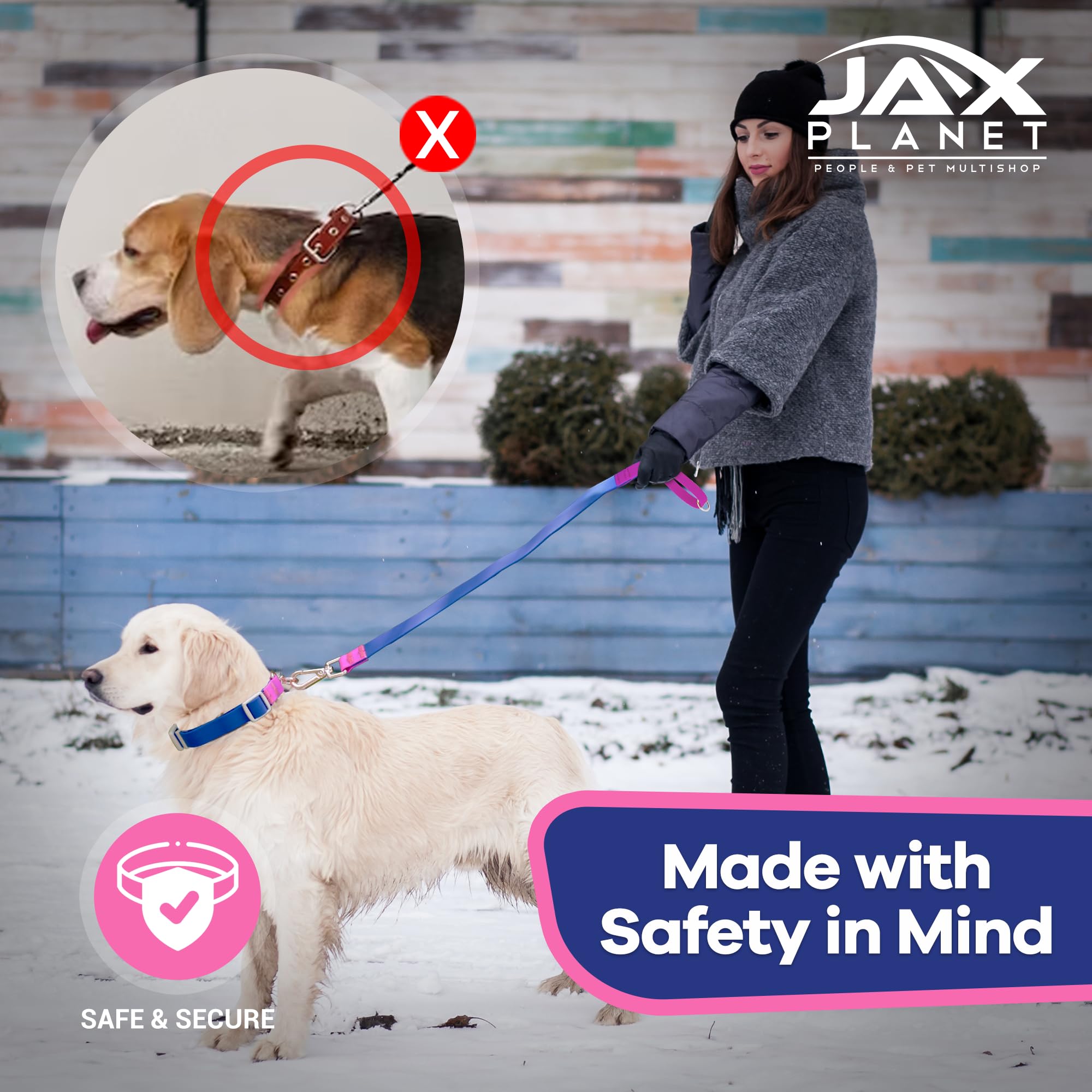 Collar para paseos diarios y aventuras al aire libre de JAX PLANET