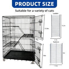 JaxSteam jaula gato rampa destacable, interior adaptable para zonas de juego