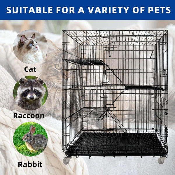 JaxSteam jaula gato para mascotas pequenas, ideal para roedores y conejitos