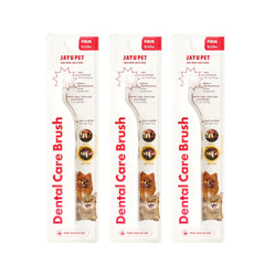 JAYU PET cepillo dental con fibras firmes para perros y gatos.