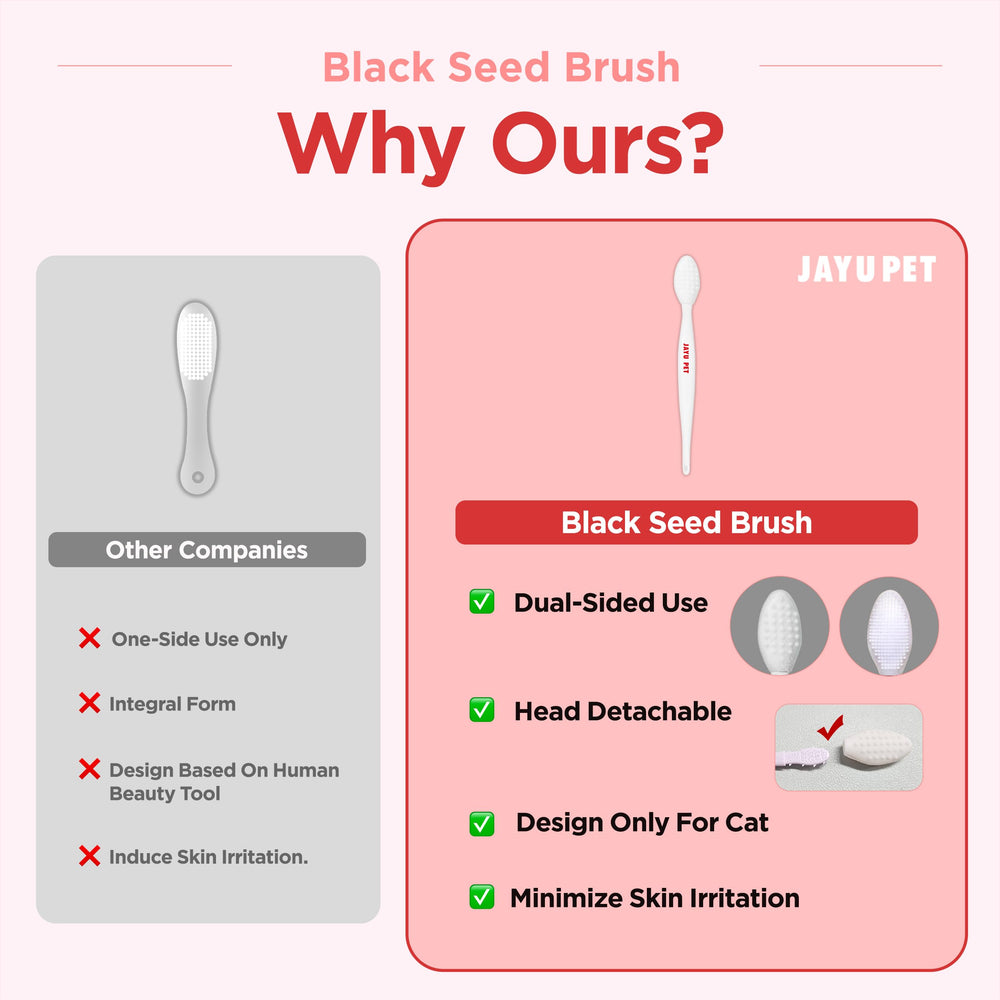 JAYU PET, cepillo de silicona de doble cara para eliminar puntos negros.