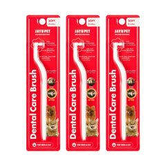 Cepillo dental JAYU PET con cerdas suaves para perros y gatos.