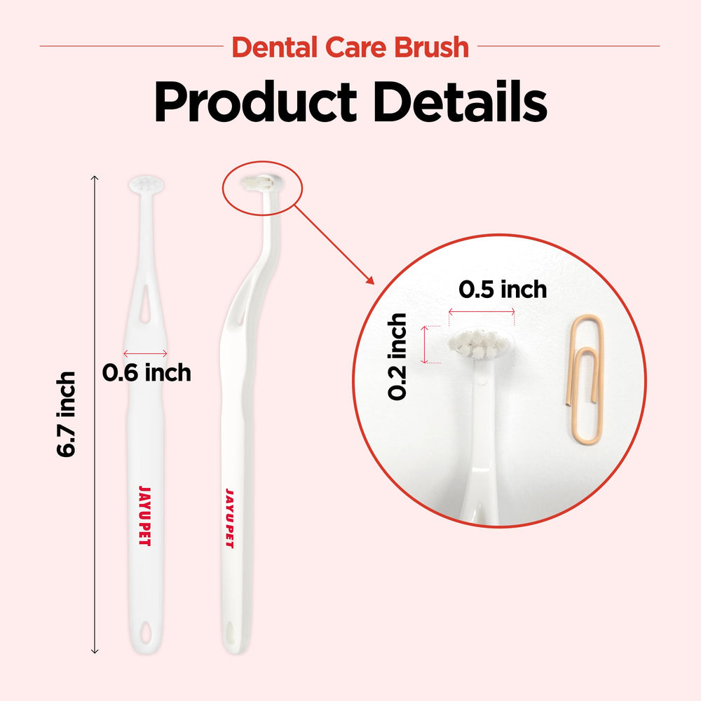 JAYU PET cepillo dental, fácil de lavar y mantener limpio.