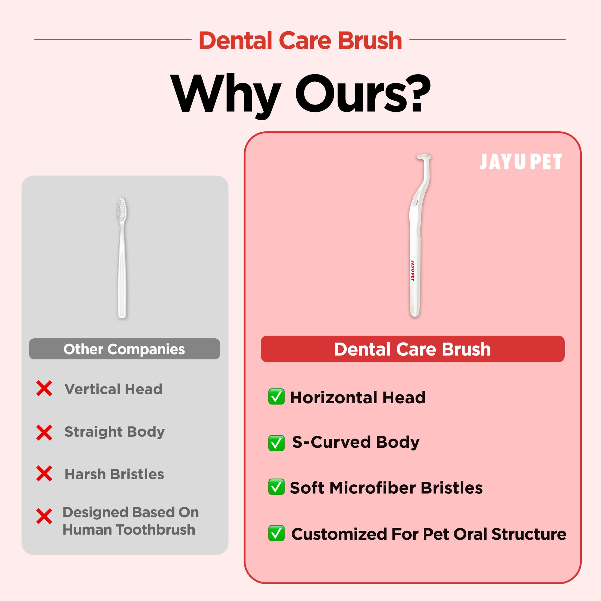 JAYU PET cepillo dental, uso diario sencillo para higiene bucal.