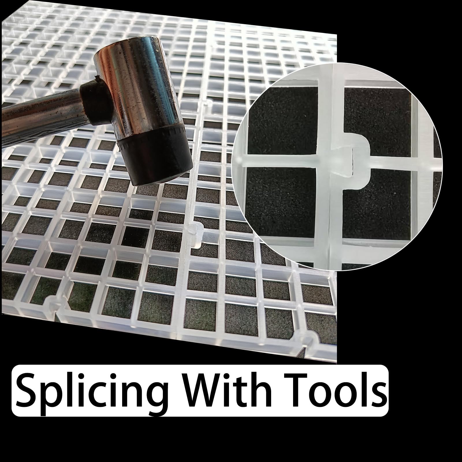 JBCCMY panel base filtración protege el fondo y facilita la limpieza.