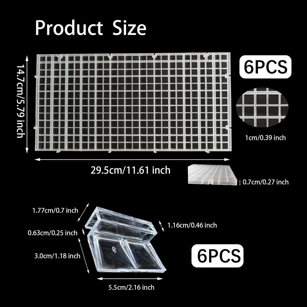 JBCCMY panel rejilla plástico divisor facilita separar peces y mantener orden.