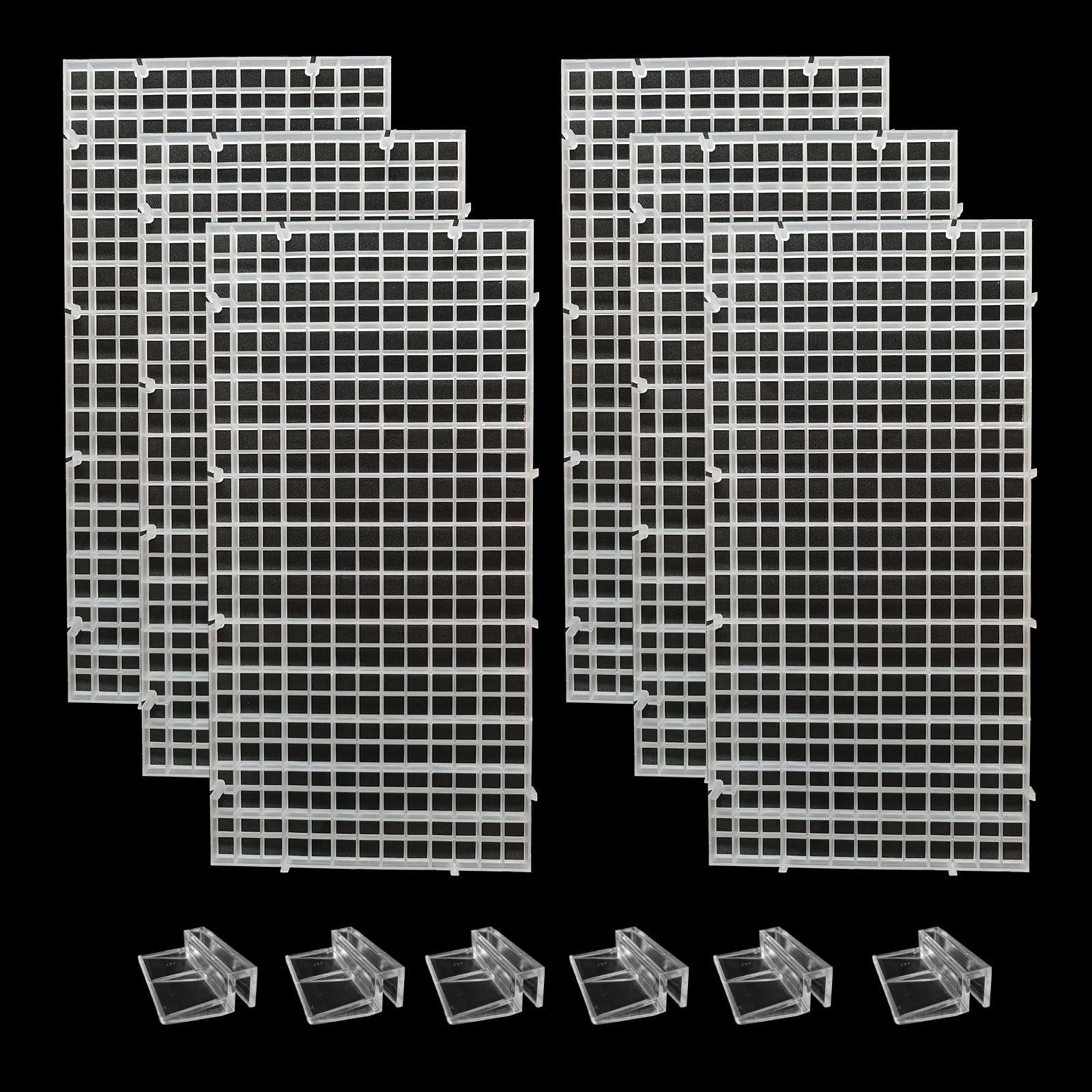 JBCCMY tapa de acuario seis piezas ofrece cobertura estable y segura para el tanque.