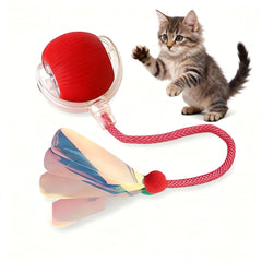 Pelota interactiva JBD para gatos, silente y atractiva para juego en interiores.