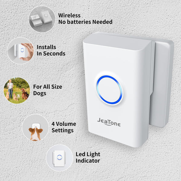 Alcance inalámbrico JeaTone de 500 pies para casas grandes y patios.