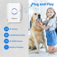 Transmisor JeaTone con batería de larga duración ideal para entrenamiento diario.