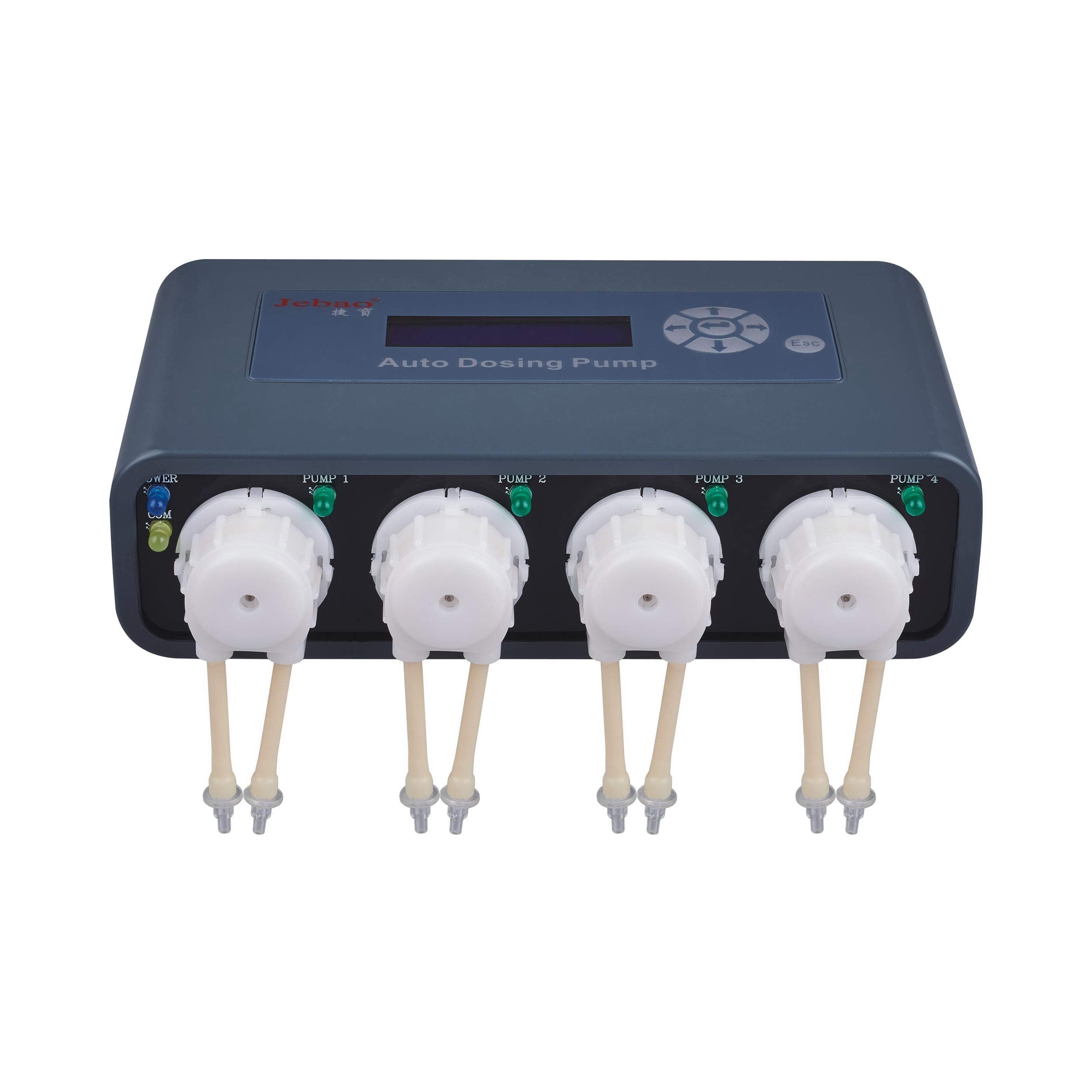 Doser Jebao Doser 2.4 en empaque, listo para empezar la dosificación.