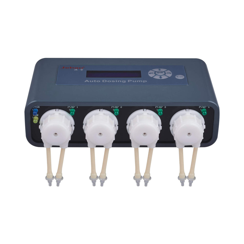 Doser Jebao Doser 2.4 en empaque, listo para empezar la dosificación.