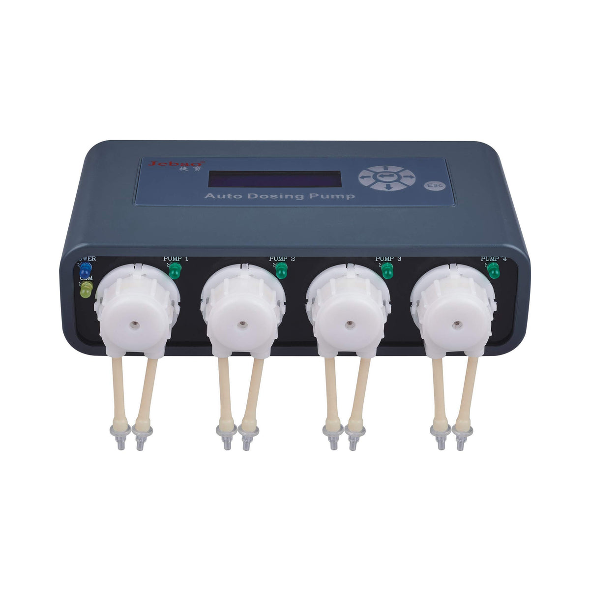 Doser Jebao Doser 2.4 en empaque, listo para empezar la dosificación.