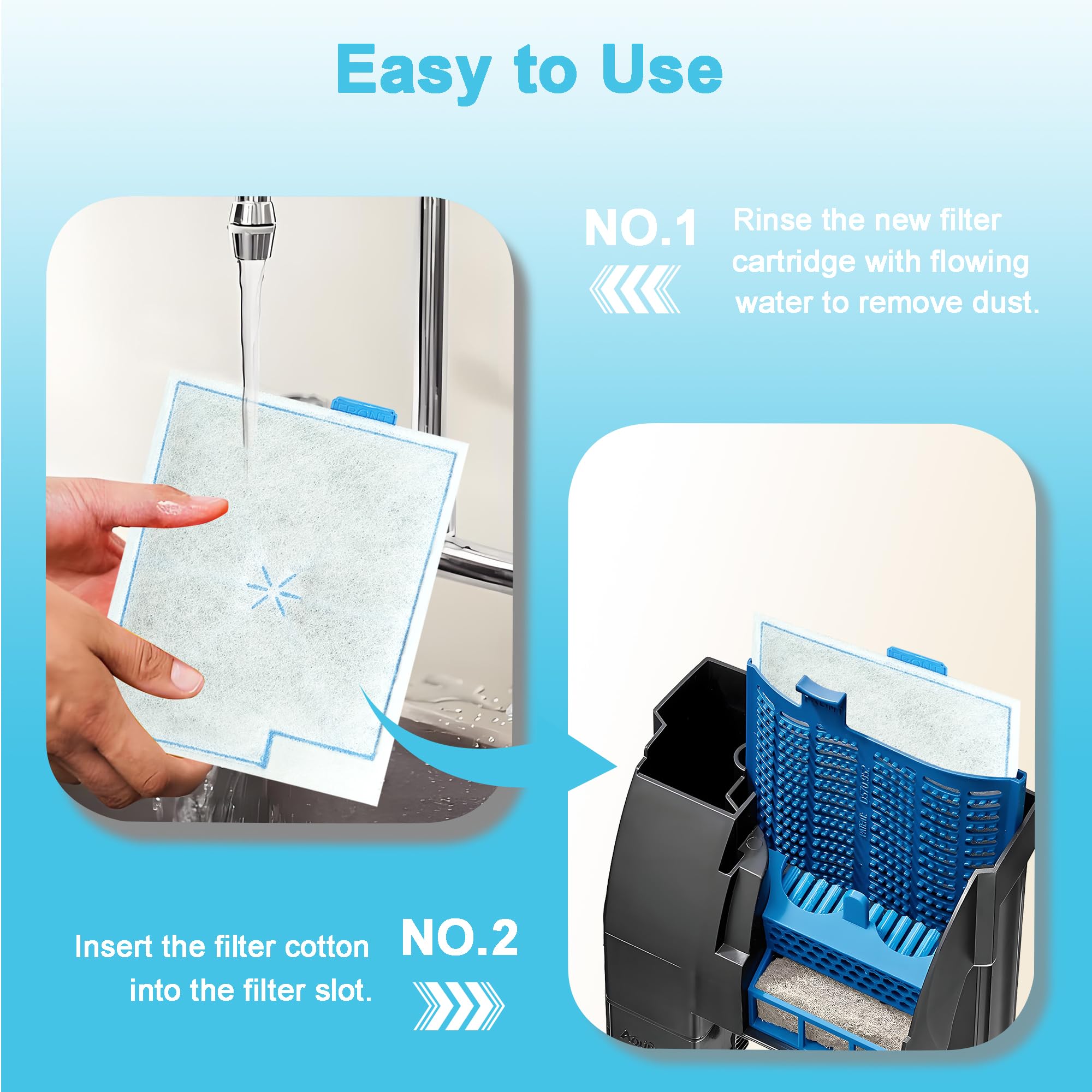Jeekocaso cartuchos filtro compatibles con modelos Aqueon y Zilla.
