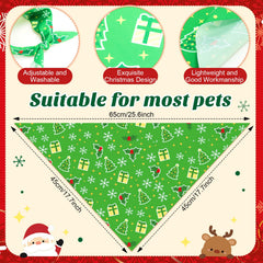 Bandanas Jeere para perro con copos de nieve, toque navideño.