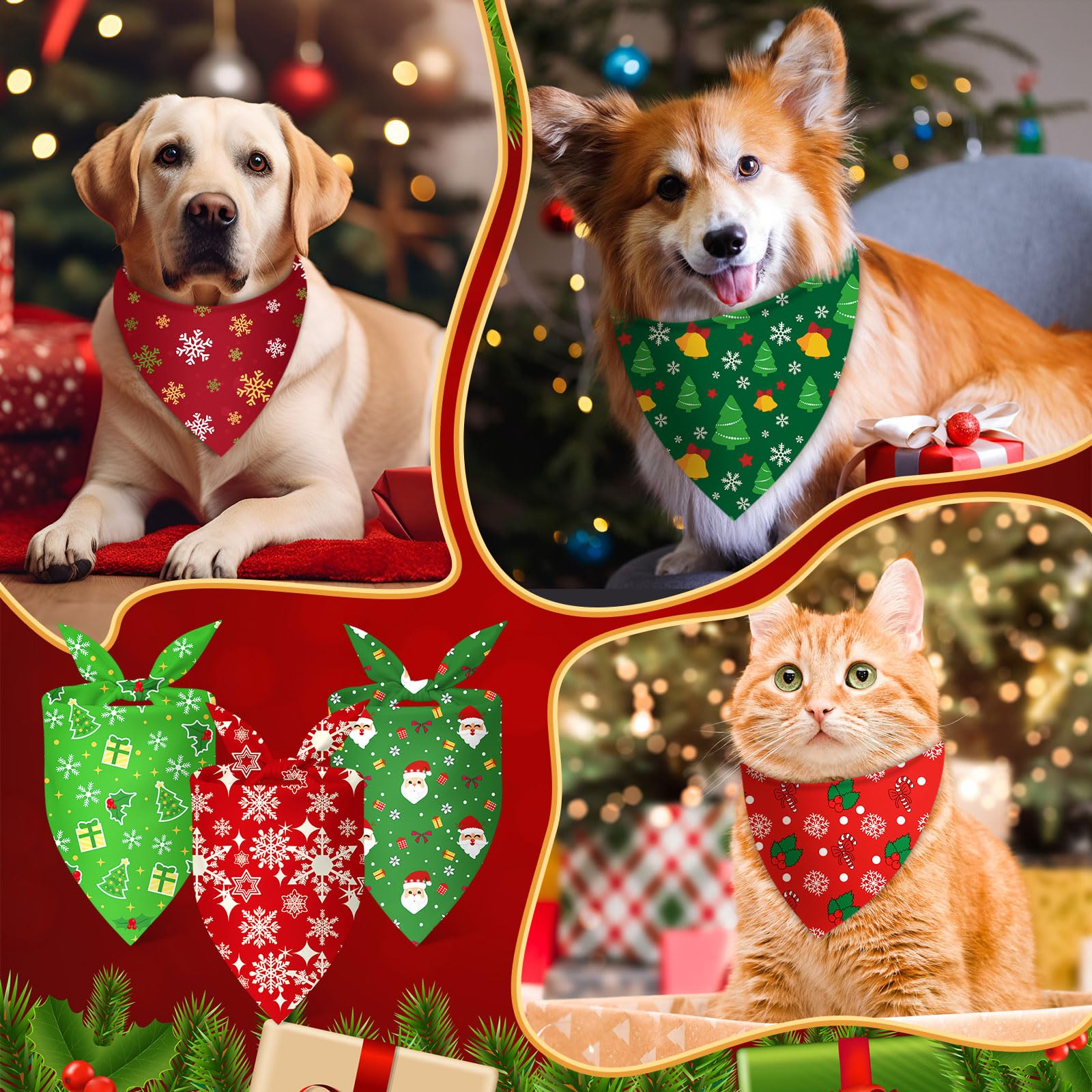Bandanas Jeere para perro con diseños variados, útiles como accesorios.