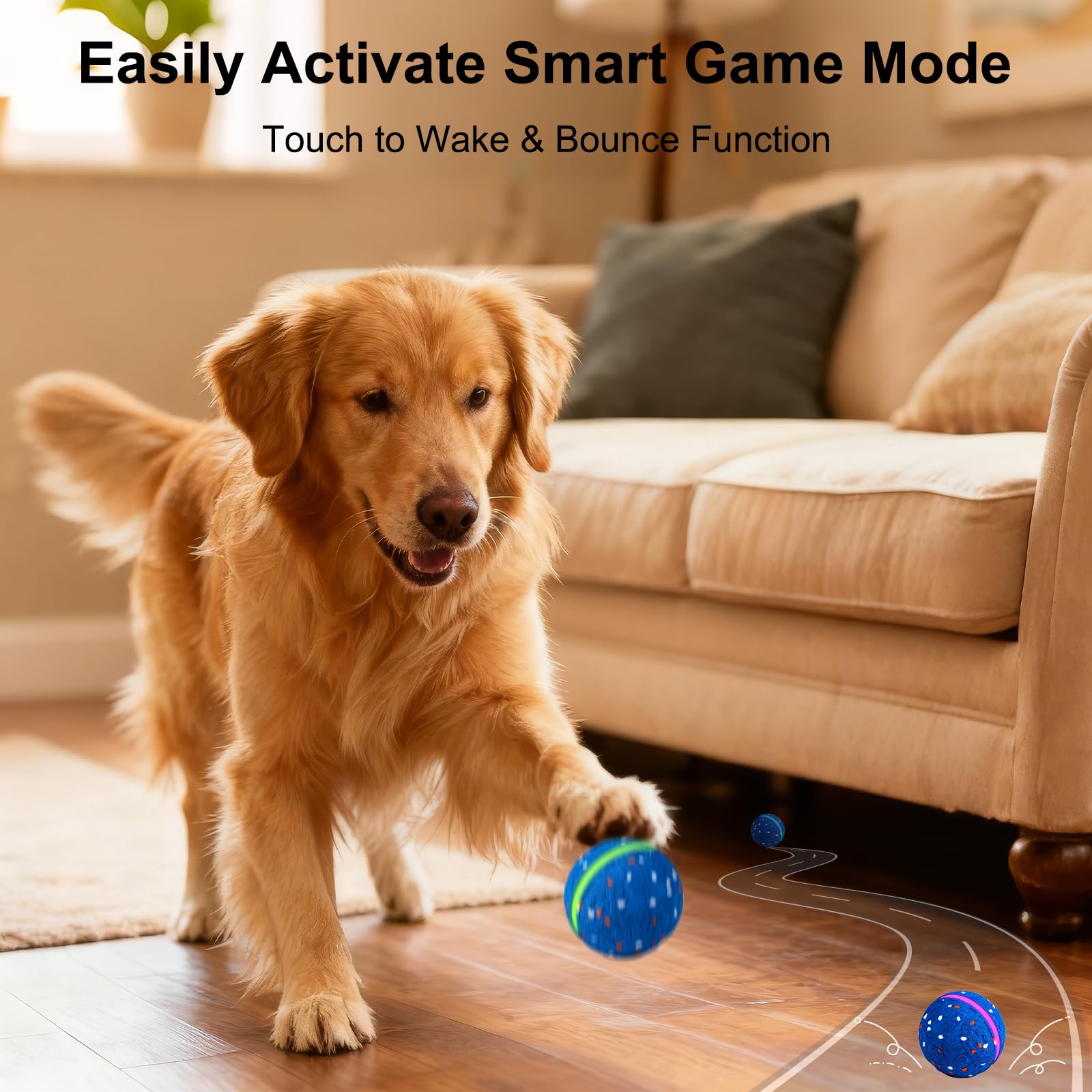 JEISOTHB Pelota con tres modos para ajustar energía y estimulación