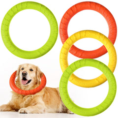 Jenaai anillo flotante para perros verde de 19 cm, ideal para juego exterior.