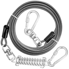 Jenico cable de amarre para perros de 50 pies, ideal para jardines amplios