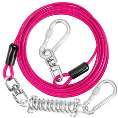 Jenico cable-correa para perro de 25 ft en exterior, libertad controlada en jardín.