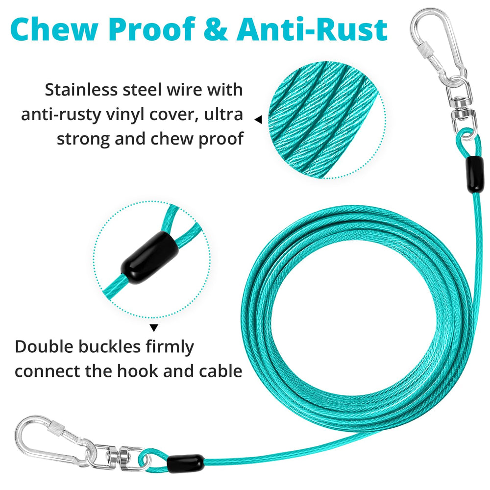 Jenico cable-reflectante para perros mejora visibilidad nocturna.