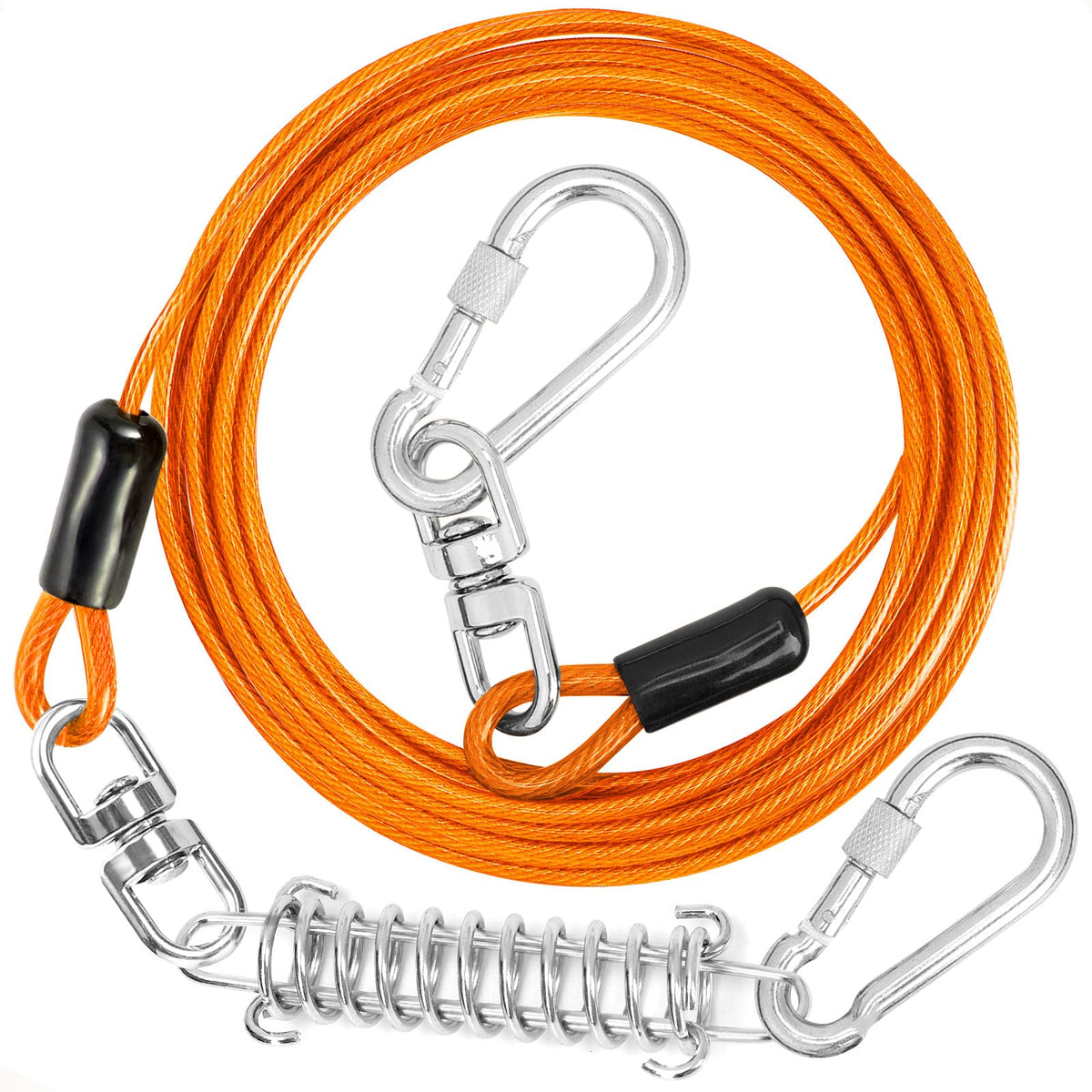 Jenico cable para perros con gancho giratorio 360, evita enredos durante paseos