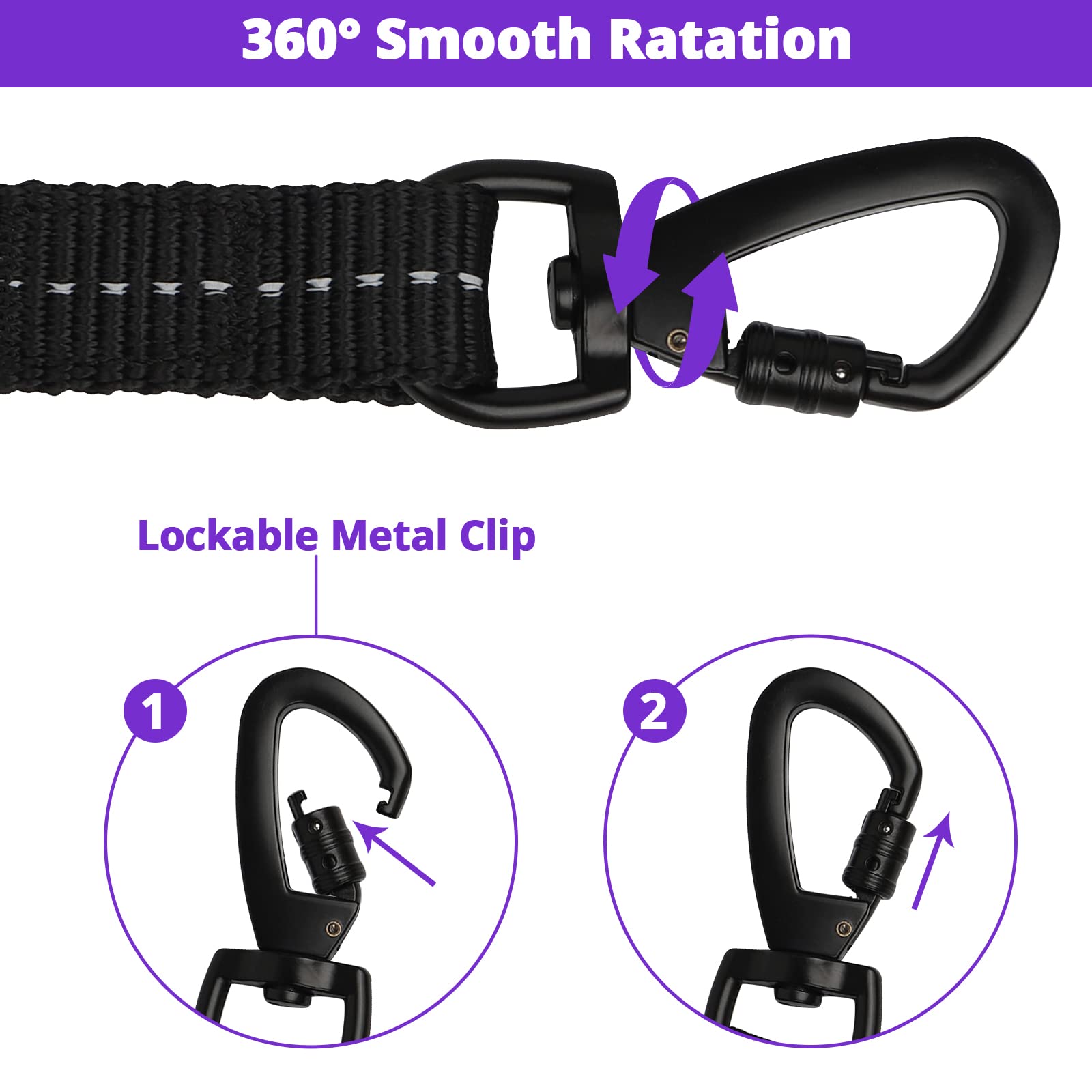 Jenico correa larga para exterior, ideal para caminar y entrenar.