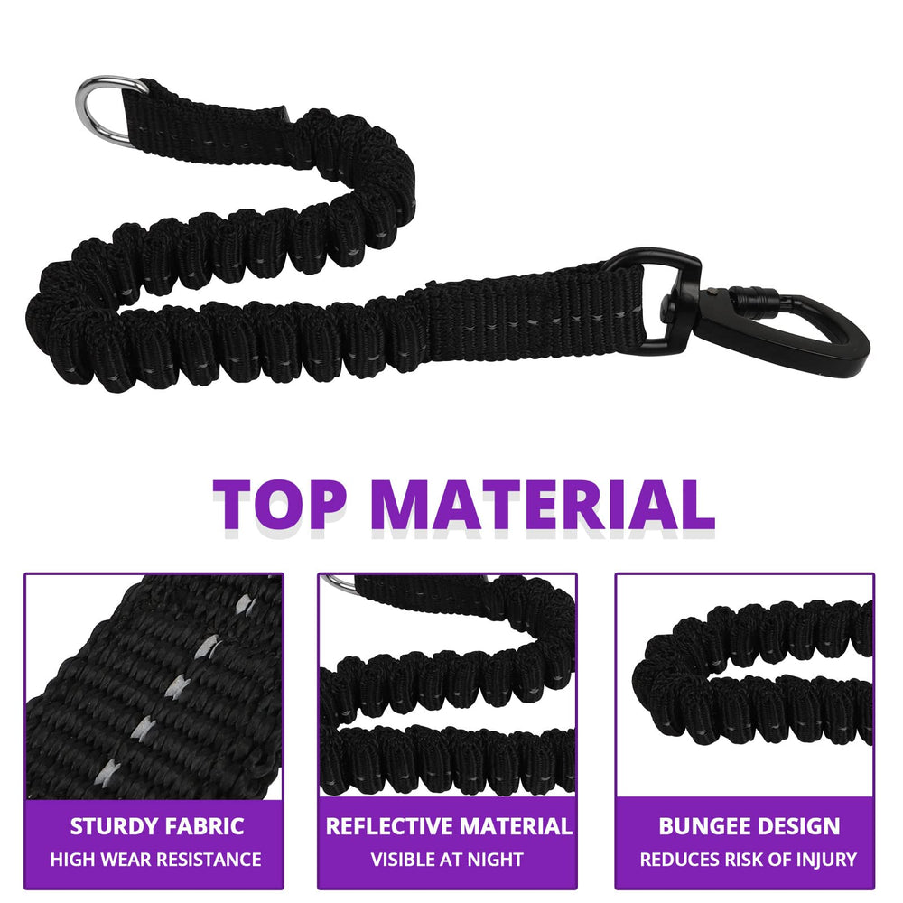 Jenico cuerda de nylon resistente con costuras reflectivas para mayor durabilidad.