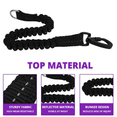 Jenico cuerda de nylon resistente con costuras reflectivas para mayor durabilidad.