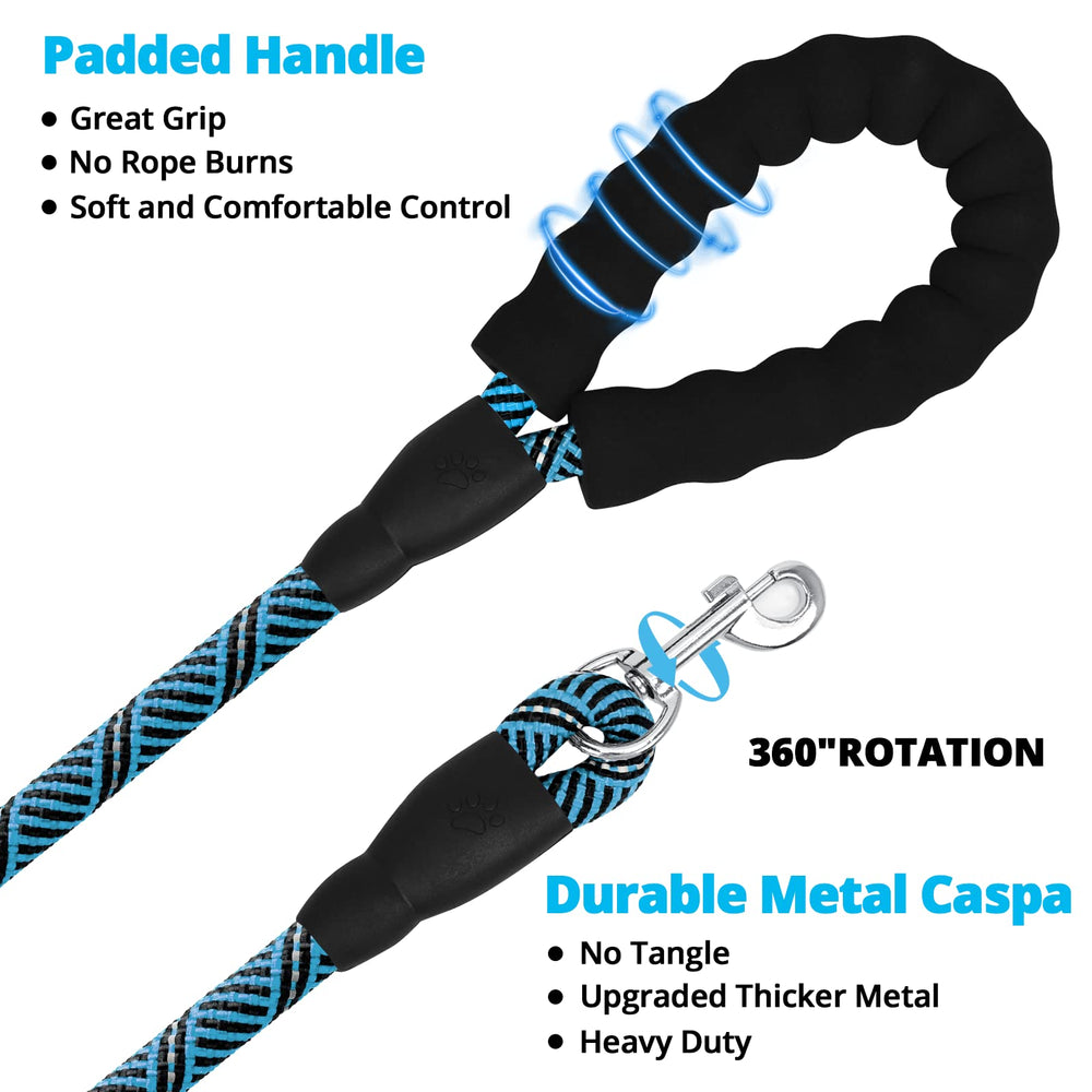 Jenico long dog leash heavy-duty-nylon provides durability for brave outdoor adventures