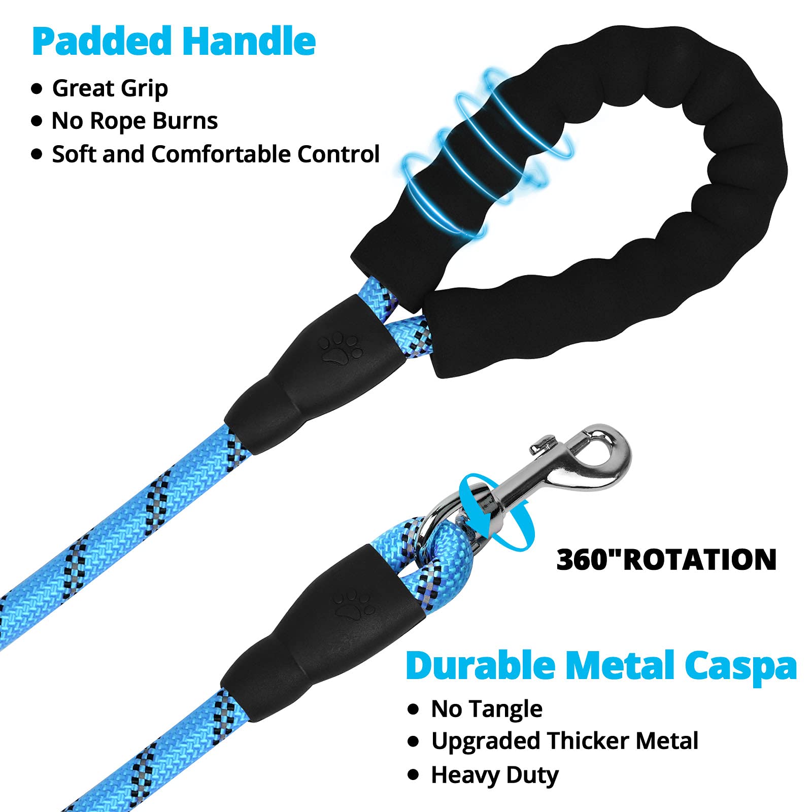 Nylon ultradurable de Jenico garantiza durabilidad para perros activos.
