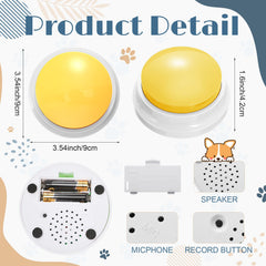 Jerify botones-perro interacción familiar con pegatinas de escenas.