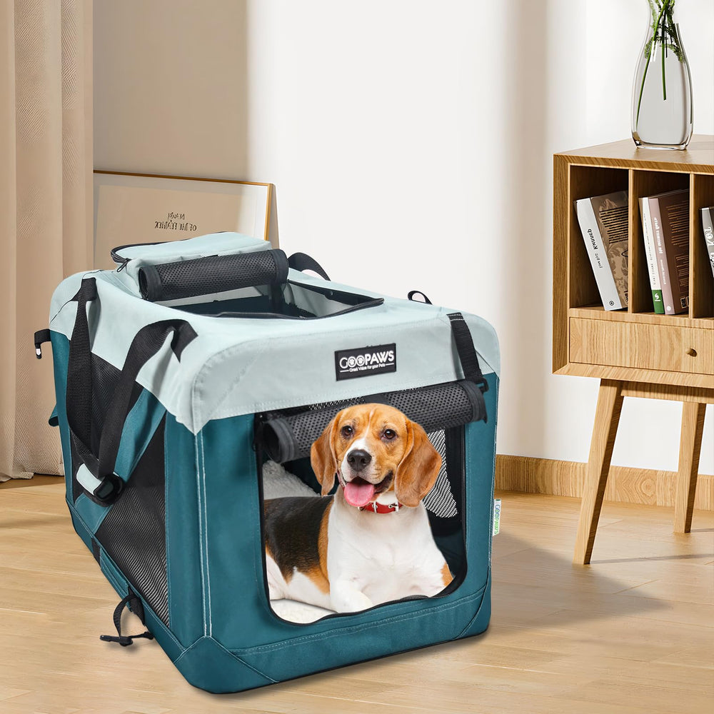 Jespet Soft Dog Crate dimensiones 24x16.5x16.5, ideal para perros pequeños