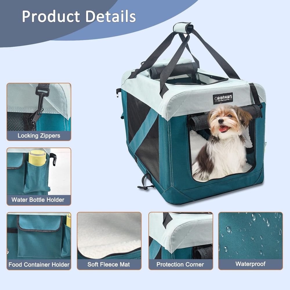 Jespet Soft Dog Crate con felpa incluida para mayor confort