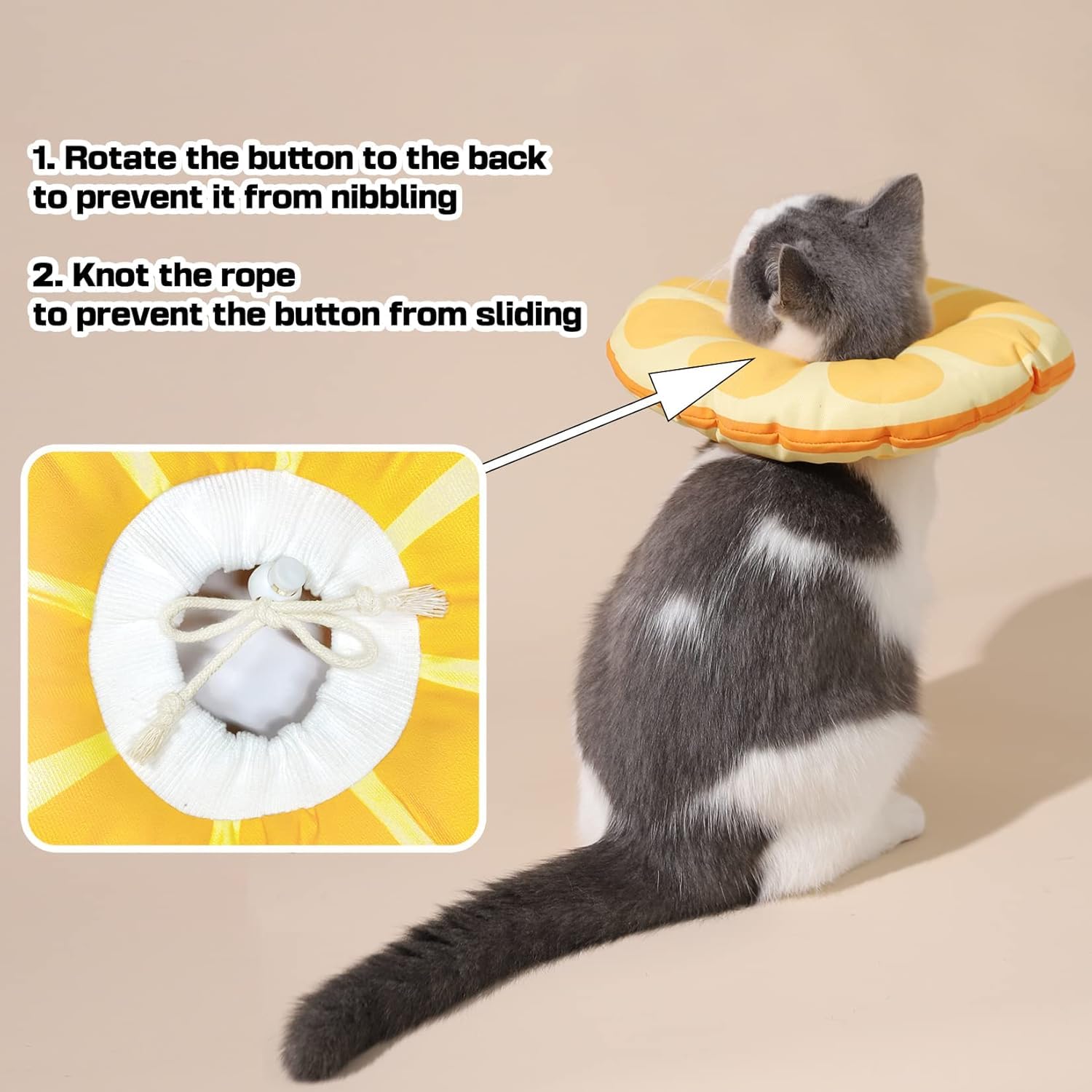 Jevnd collar gato uso diario ligero: permite comer, dormir y jugar con libertad