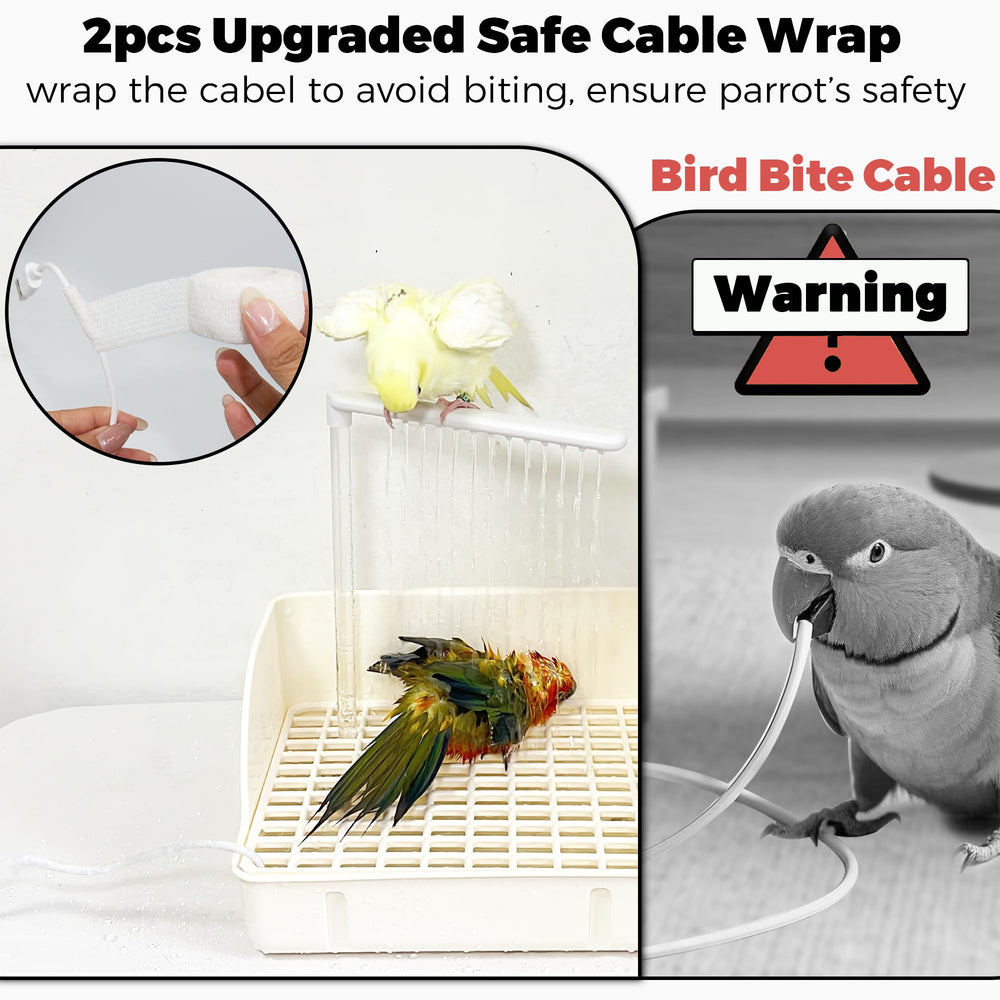 Jevnd cuenco espacioso para aves, ideal para varios pájaros al mismo tiempo.