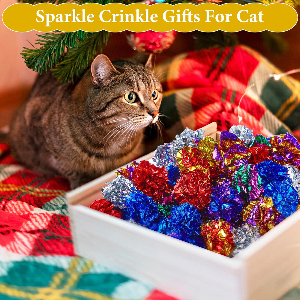 Bolas crinkle Jexine para gatos, ideales para sesiones de juego en casa