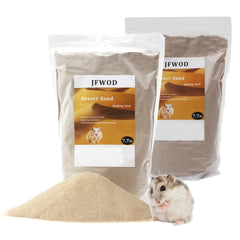 JFWOD arena bano hamster desertica suave, ideal para banos seguros sin polvo.