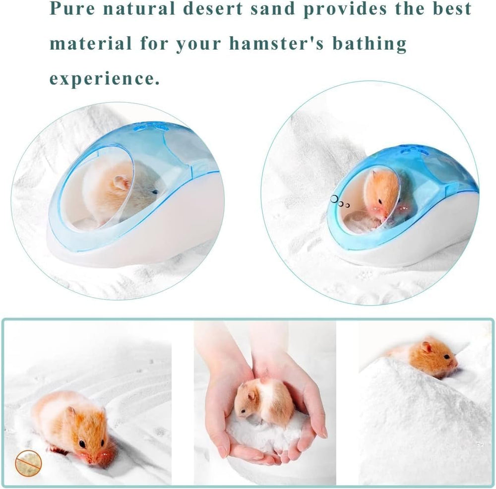 JFWOD arena de baño para hámster desértica, gran capacidad 15,4 lb para uso prolongado.