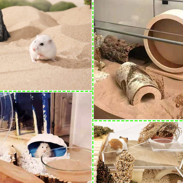 JFWOD arena para hamster, absorcion de humedad y cuidado suave durante el bano.