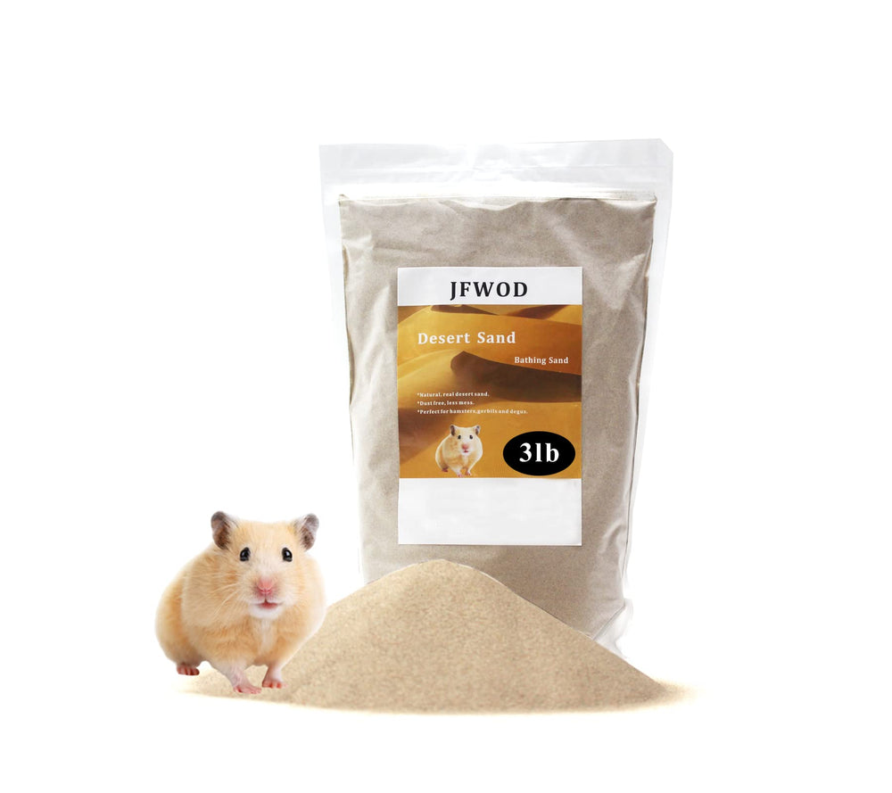 JFWOD arena de baño beige para hamster, opción segura y cómoda.