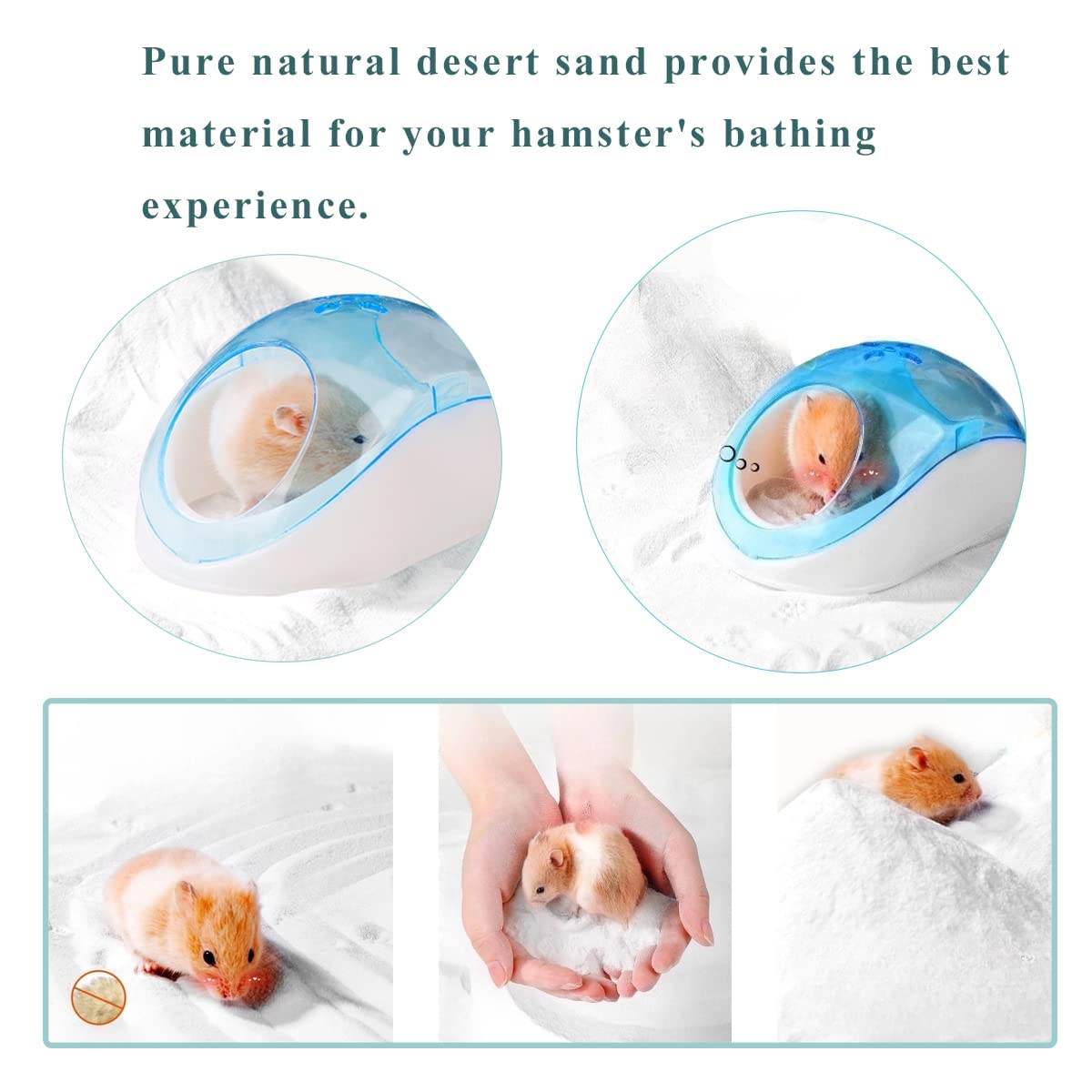 JFWOD arena para hamster: ideal para relajarse durante el baño.