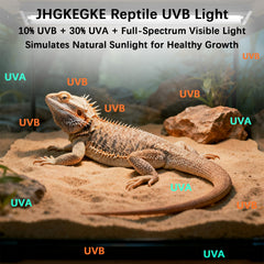 JHGKEGKE T8 UVB simula sol natural para terrarios.