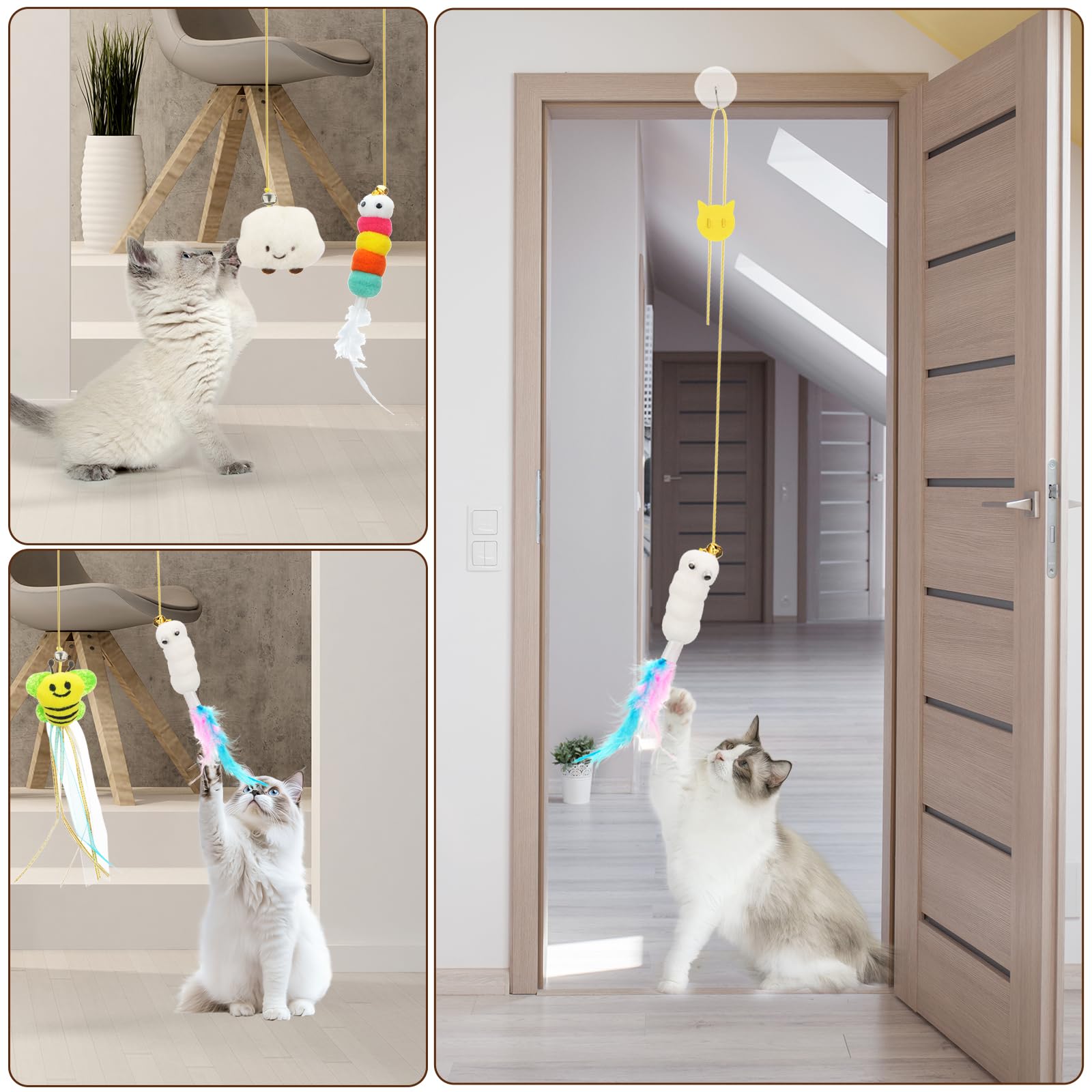 jiaron juguete-gato-campana-hierba-gato añade estimulación aromática