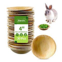 Jiaxix plato-hoja-palma-4pulgadas, ideal para pellets y heno.