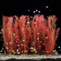 JIHAQUA plantas de acuario rosas, 21 pulgadas, decorativas y duraderas para tu acuario.