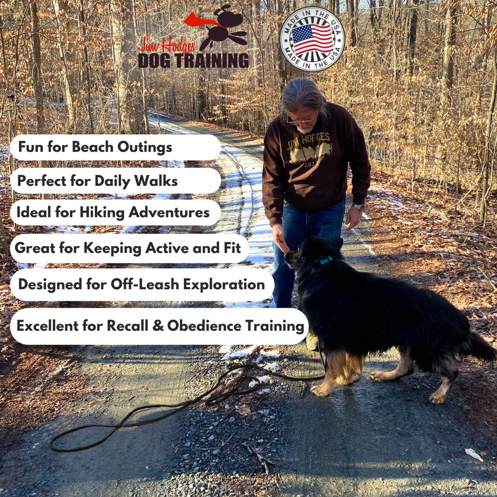 Uso en entrenamiento callejero con Gummy K9 Biothane para control.
