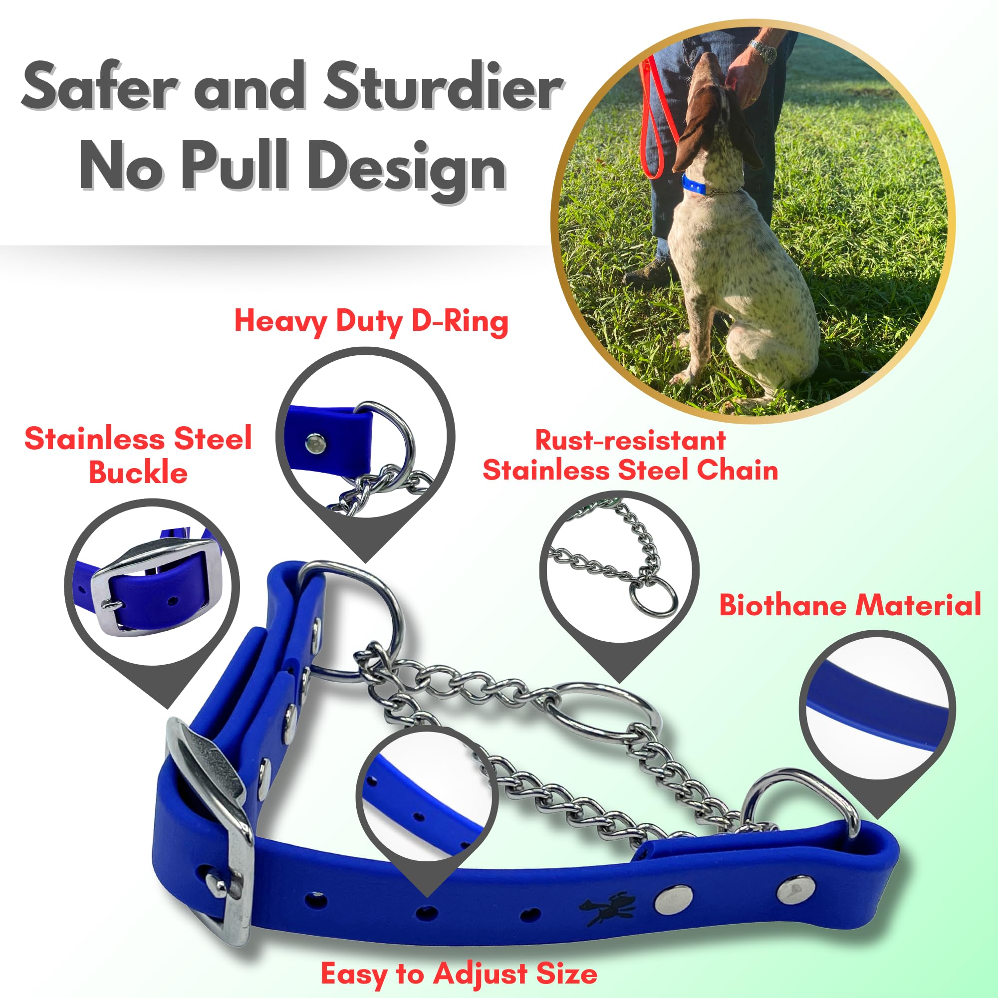 JIM HODGES Martingale azul, uso diario cómodo
