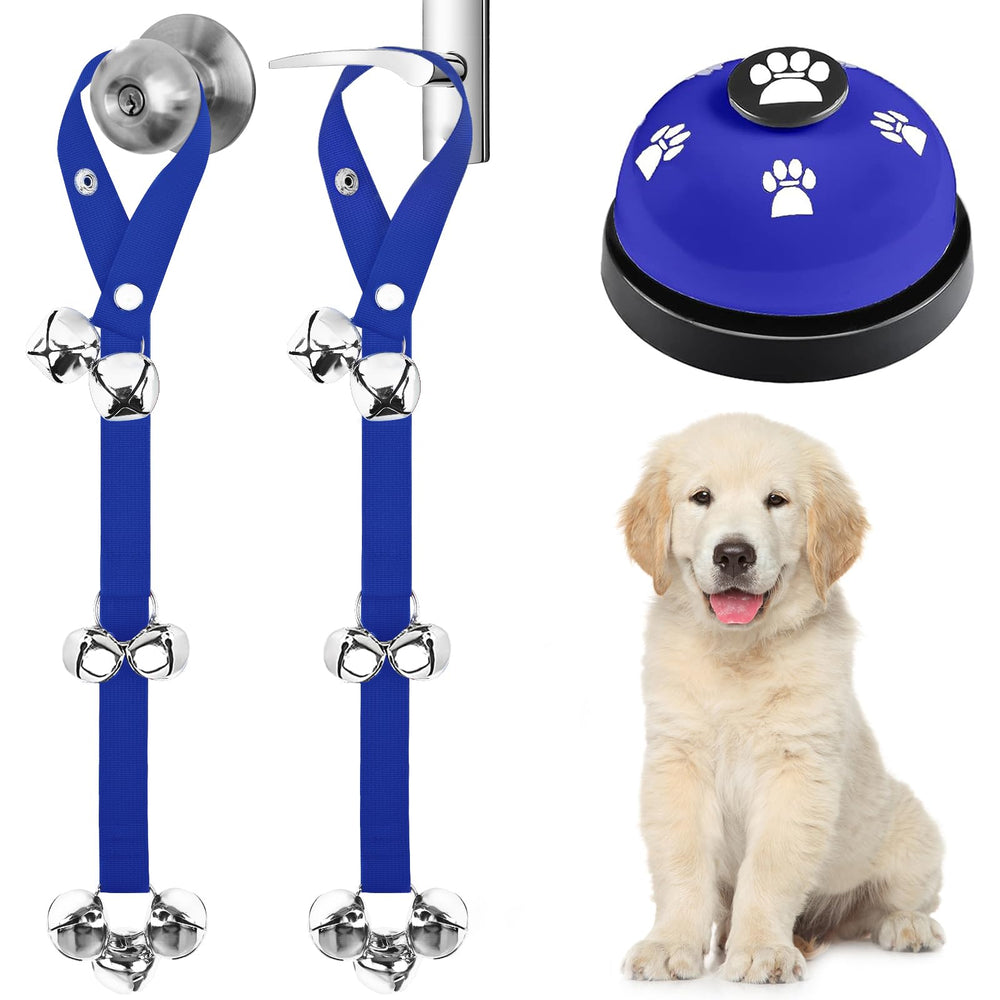 Timbres para perros JIMEJV, vista frontal, ideal para avisos de salir a pasear.
